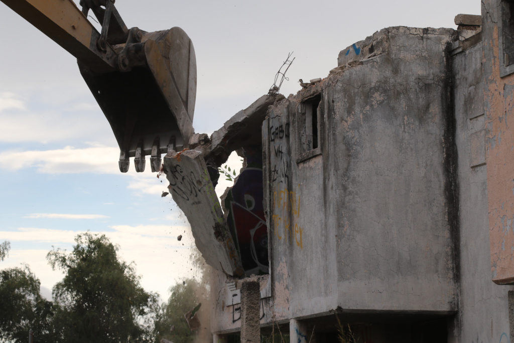 Demolicion, casas abandonadas en riesgo, colapso
