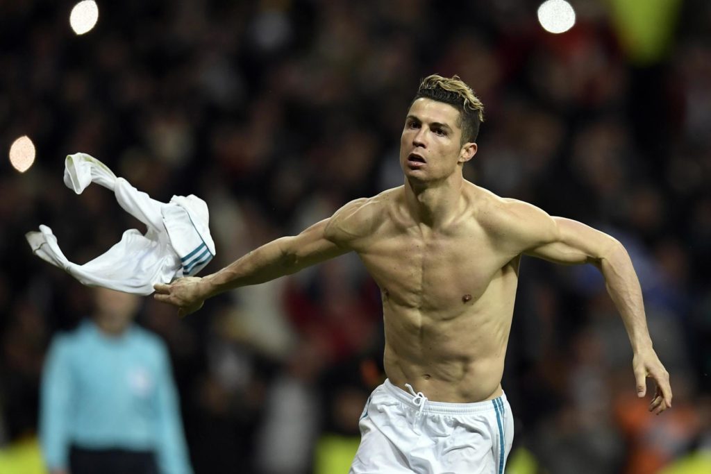Cristiano Ronaldo festejando