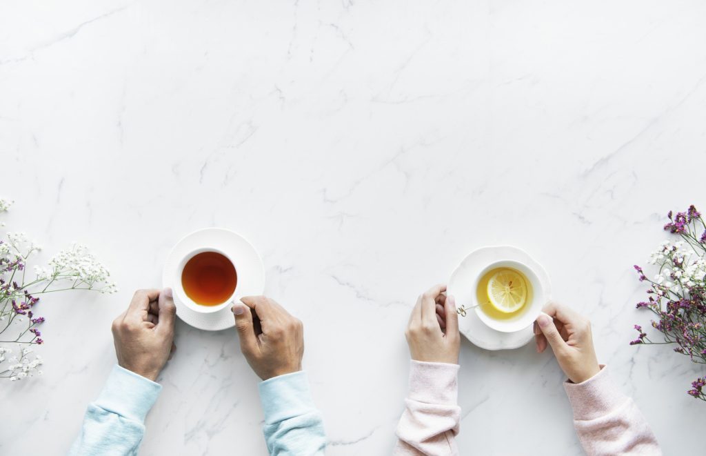 tasas de té, ideas distintas