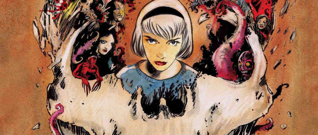 comic de personaje de la adolescente Sabrina