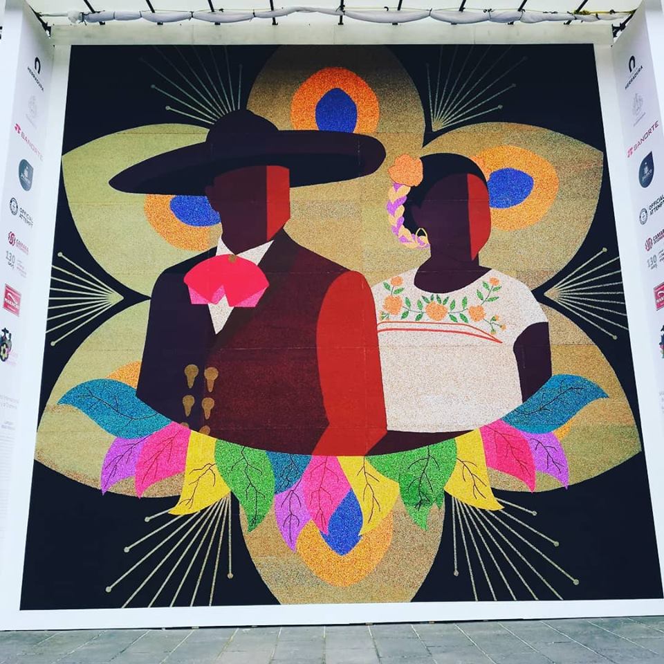 Encuentro-Internacional-Mariachi-Charrería-Jalisco-Mosaico-Chaquiras-Récord-Guinness