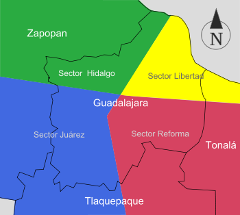 Guadalajara-Sectores-Hidalgo-Juárez-Libertad-Reforma