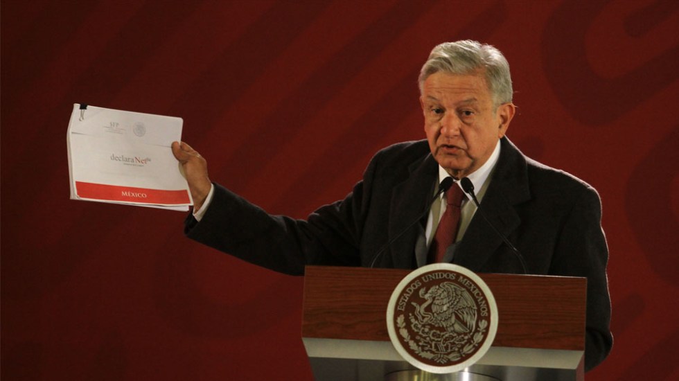 Declaración patrimonial de Andres Manuel López Obrador y su esposa Beatriz Gutierres Muller