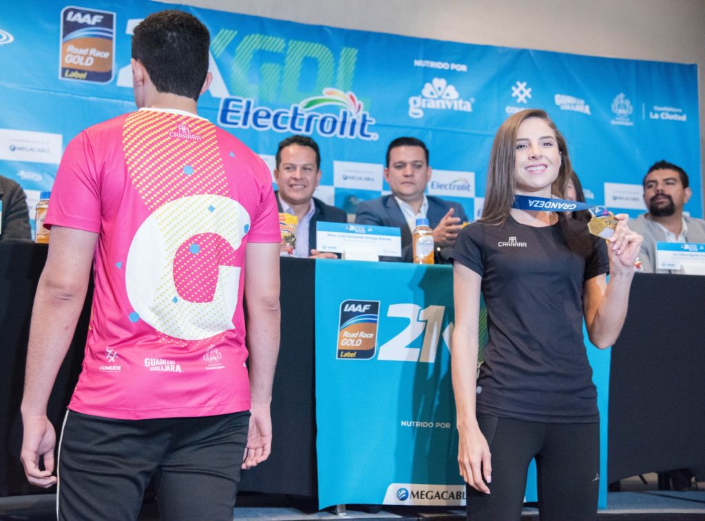 playera del 21K Guadalajara Electrolit nutrido por Granvita 2019, medio maratón guadalajara