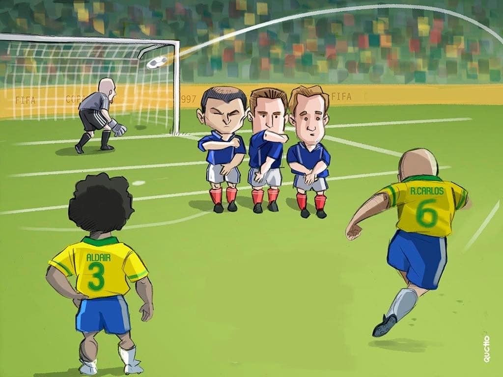 roberto carlos, golazo, qucho