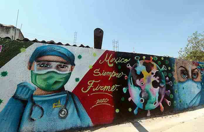 Murales dedicados a médicos mexicanos