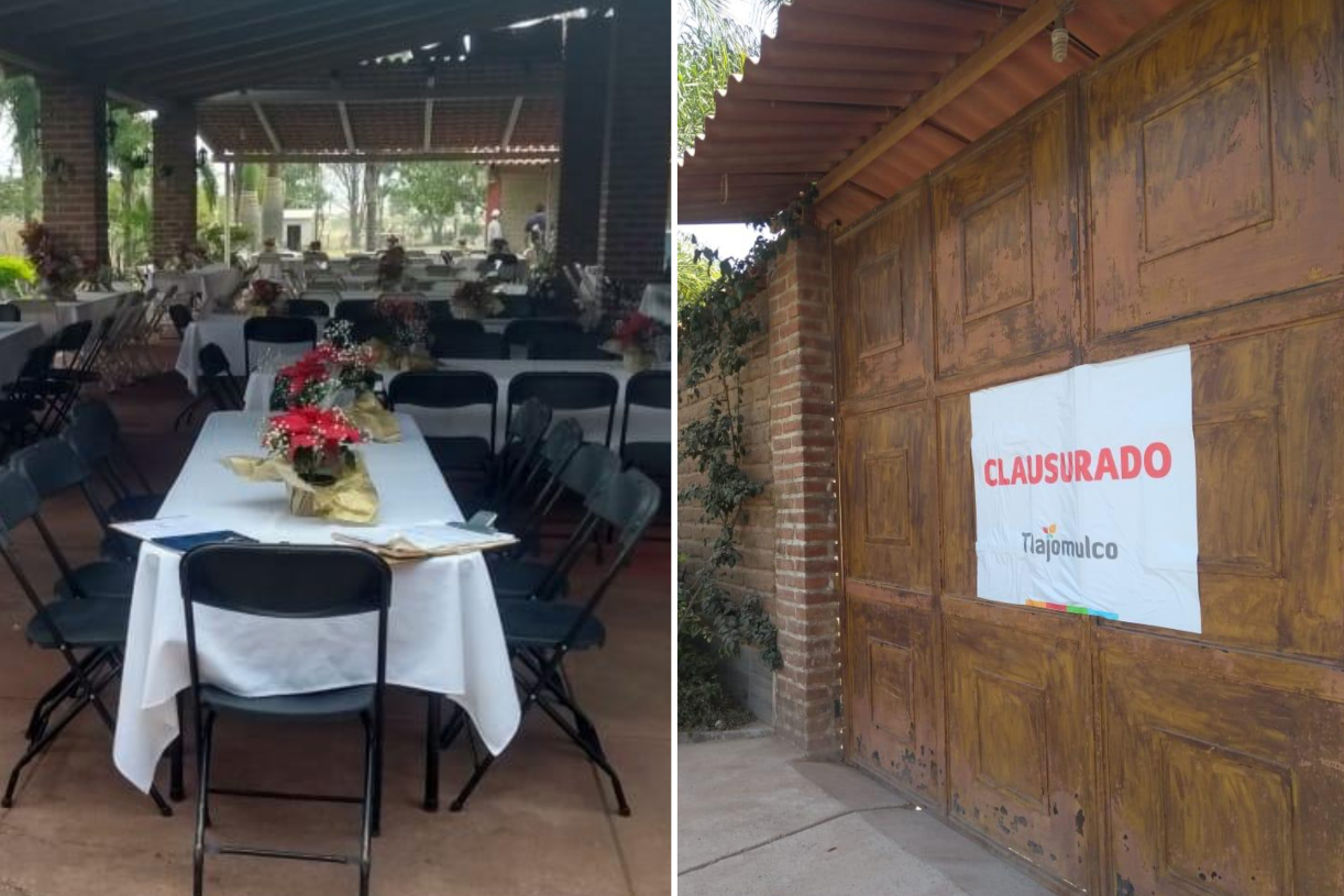 Clausuran salón de eventos en Tlajomulco, celebrarían boda con 250 invitados