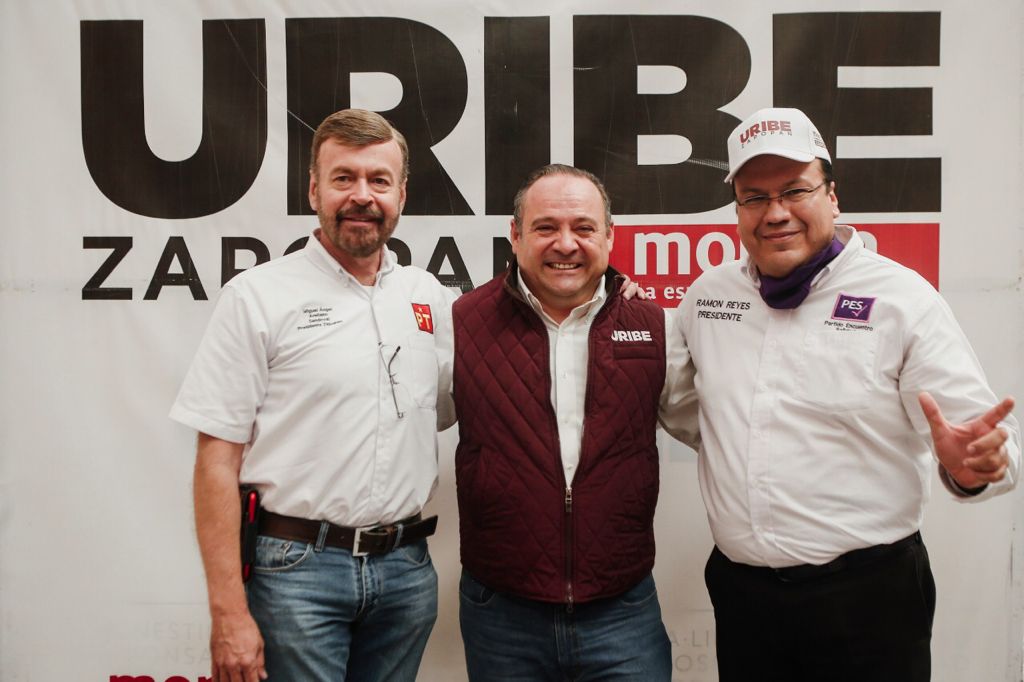 Candidatos de PT y PES declinan por Alberto Uribe