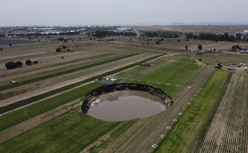 socavón en puebla