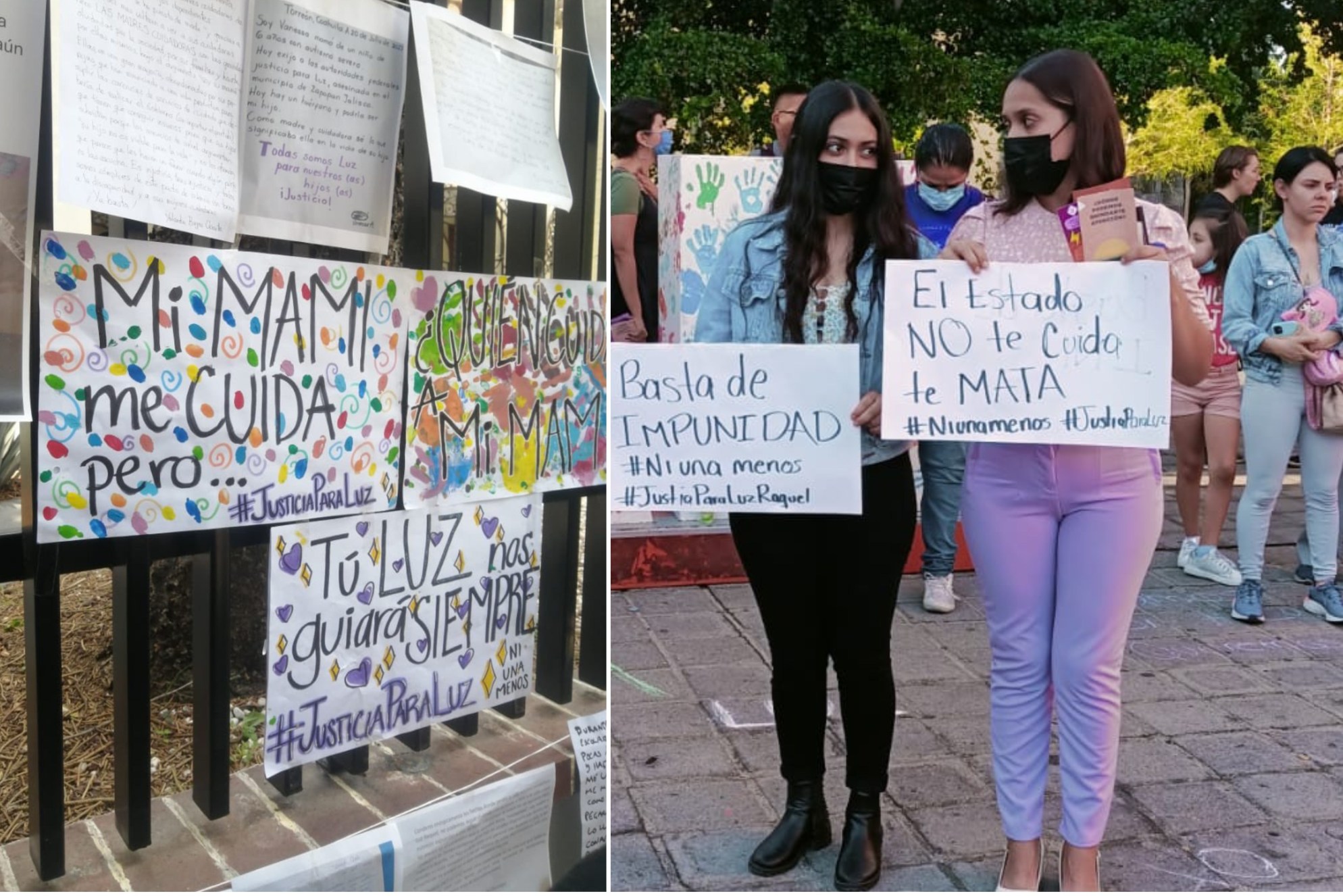 Con manifestaciones exigen justicia para Luz Raquel