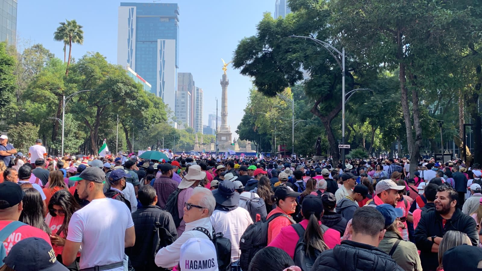 Divide número de asistentes a marcha en defensa del INE
