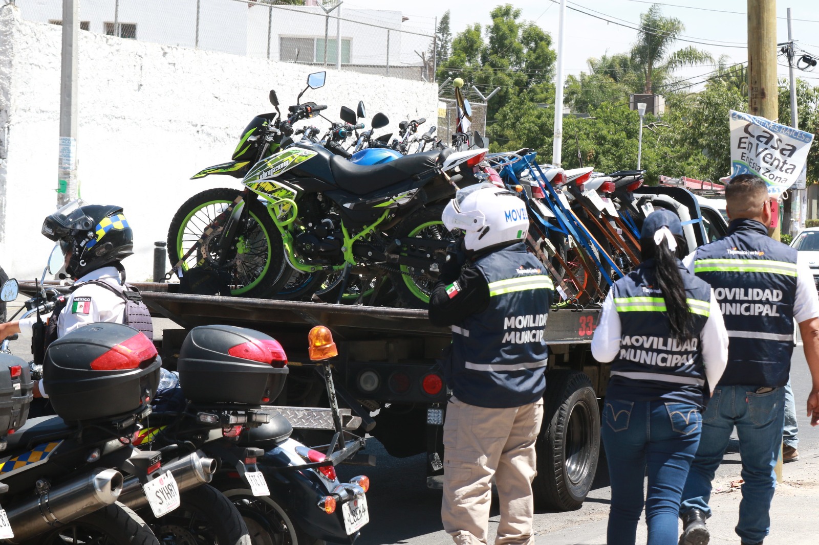 Tlajomulco retira de las calles más de 230 motocicletas irregulares