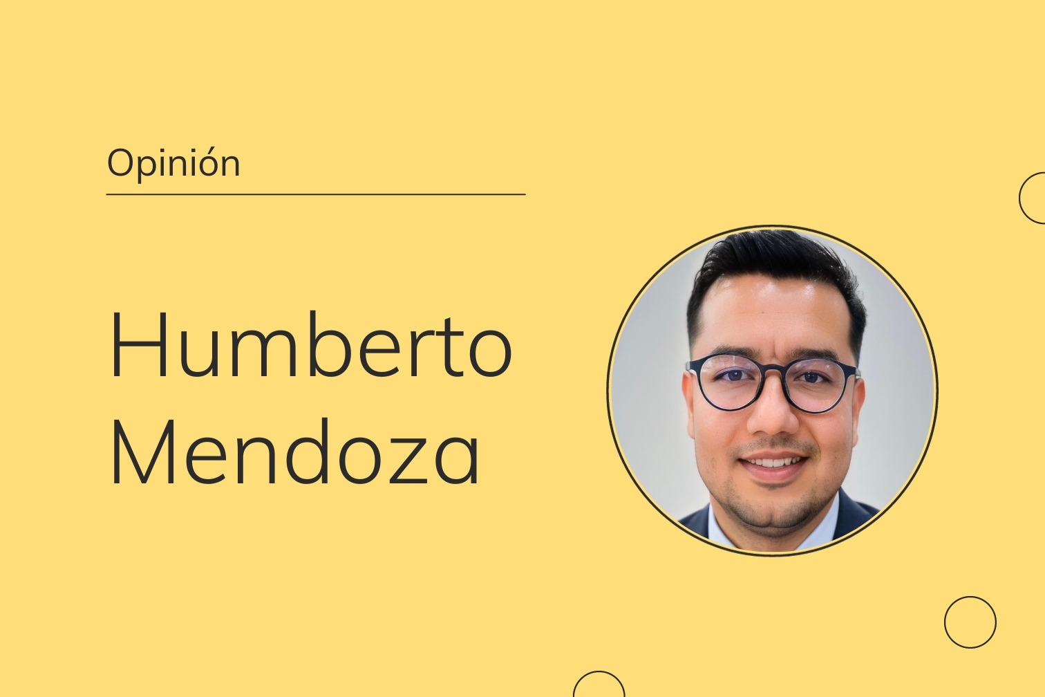 Humberto Mendoza es un profesional comprometido en el campo del diseño y evaluación de políticas públicas en Jalisco. Es licenciado en Administración Gubernamental y Políticas Públicas Locales por la Universidad de Guadalajara con un Máster en Antropología en la Universitat Autònoma de Barcelona.