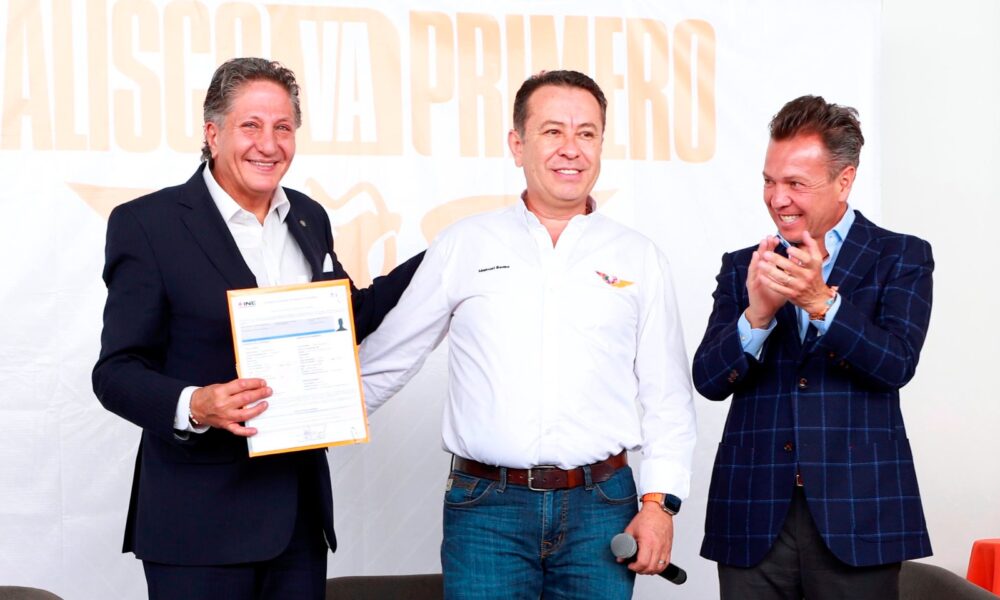 Frangie recibe constancia como candidato de MC por Zapopan