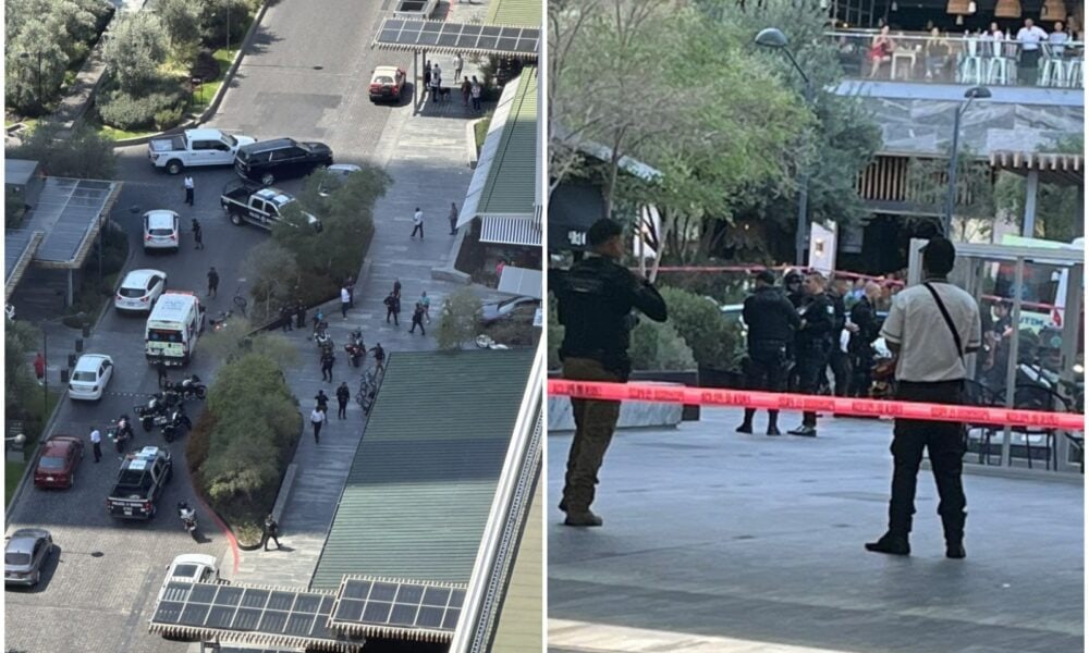 Dos heridos deja balacera en Plaza Andares