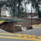 Lluvias provocan mega socavón en López Mateos; cierran tránsito