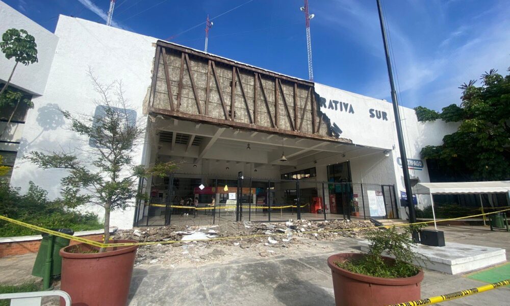 Derrumbe en la Unidad Administrativa Las Águilas; habilitan otro ingreso