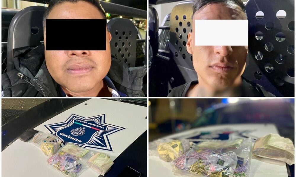 Caen dos en la Americana con cien dosis de aparente droga
