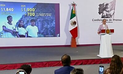 Sheinbaum anuncia becas para estudiantes de secundaria