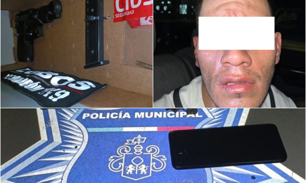 Con arma de utilería roba celular a conductor, Policía de GDL lo detiene