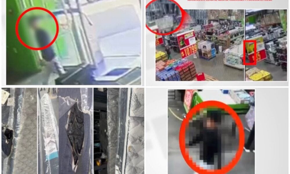 La Fiscalía de Jalisco confirmó la detención de un adolescente de 13 años, quien presuntamente es responsable de un intento de incendio de dos colchones en la tienda Bodega Aurrera de la colonia Miramar