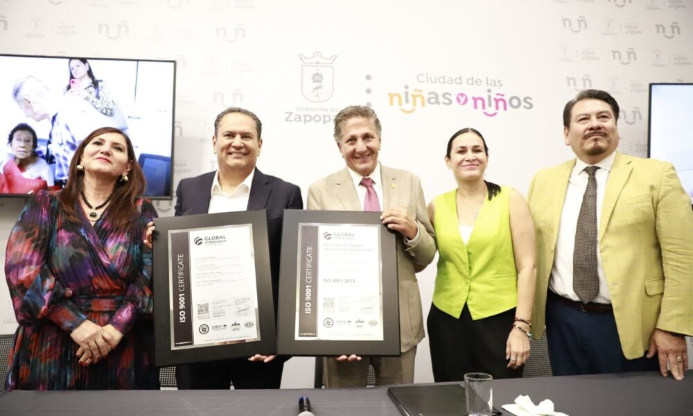 Dirección del Registro Civil de Zapopan recibe certificación
