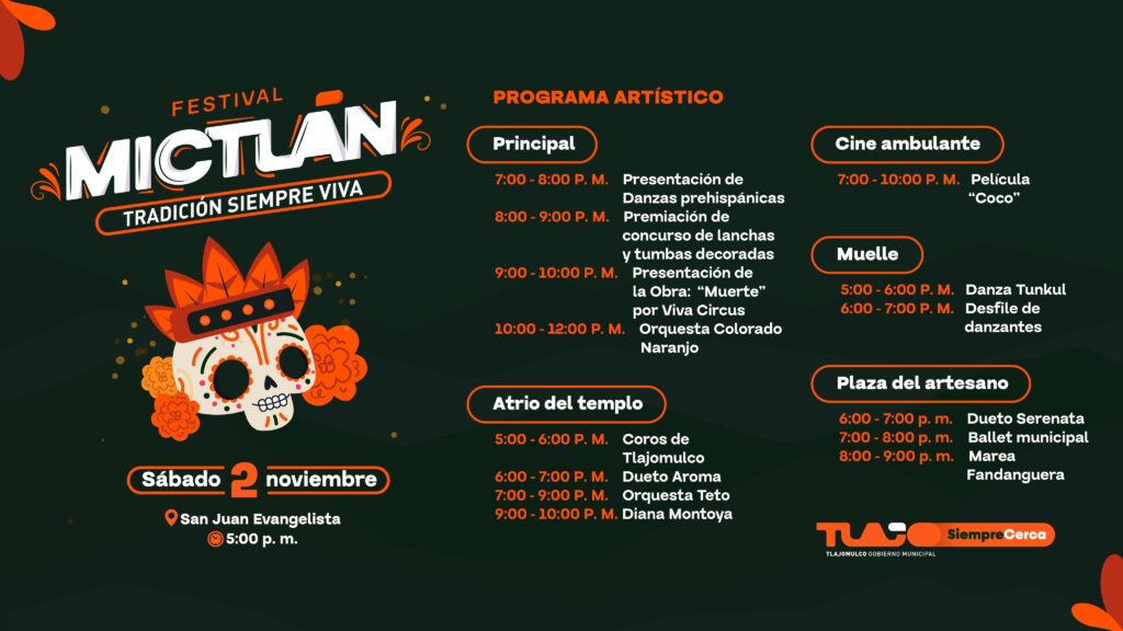 Todo listo para el Festival Mictlán 2024 en Tlajomulco