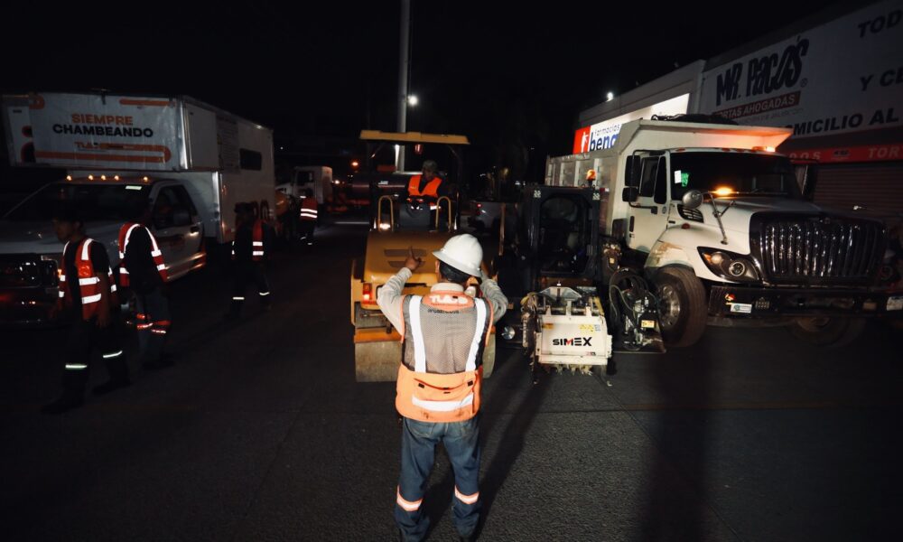 Arrancan programa de limpieza nocturna en avenidas principales de Tlajomulco