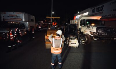 Arrancan programa de limpieza nocturna en avenidas principales de Tlajomulco