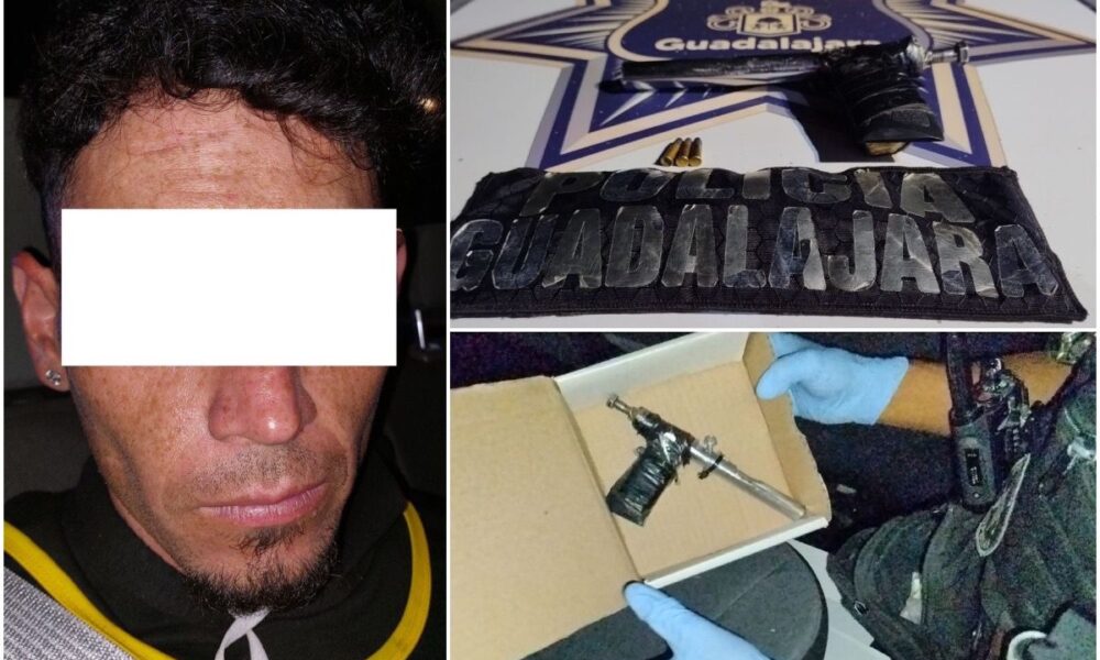 Lo detienen con arma de fuego hechiza en GDL