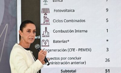 Sheinbaum anuncia 22 mil mdd de inversión para sector eléctrico 