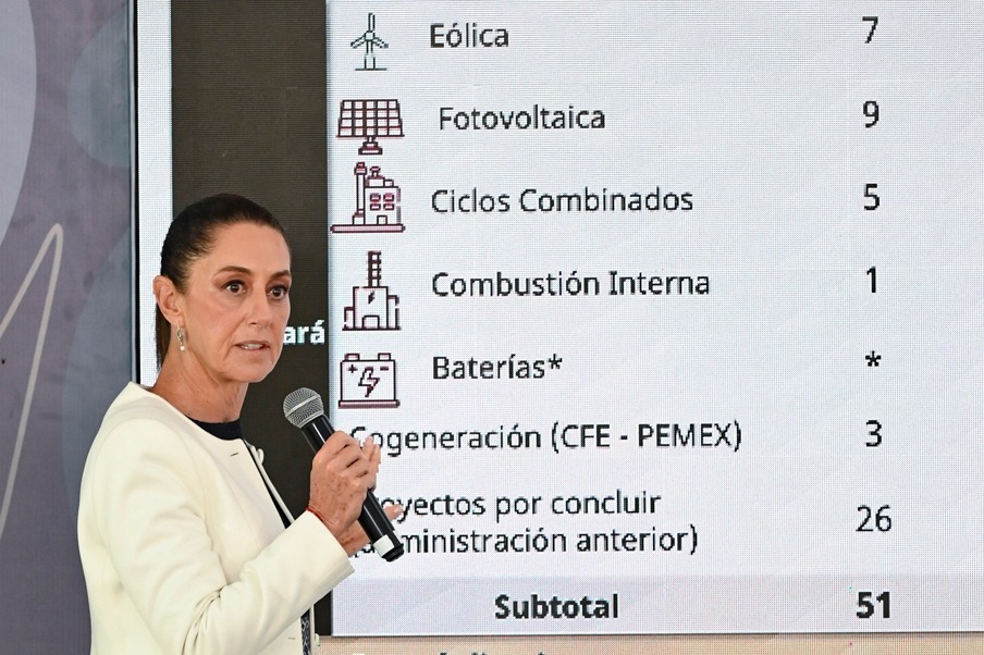 Sheinbaum anuncia 22 mil mdd de inversión para sector eléctrico 