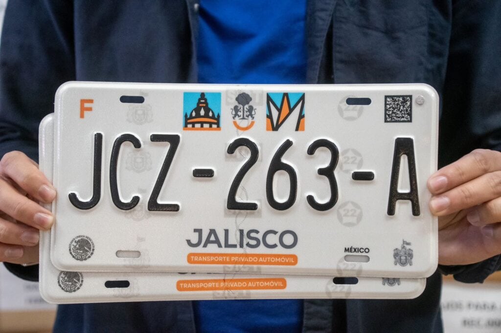 las nuevas placas de Jalisco