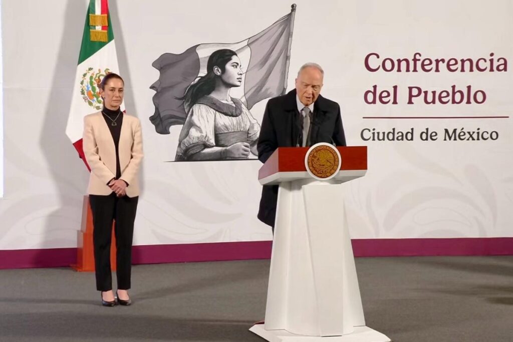 El fiscal de la República, Gertz Manero, con la Presidenta Claudia Sheinbaum
