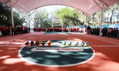 Tlajomulco entrega lonaria a primaria Eleno García Ramos