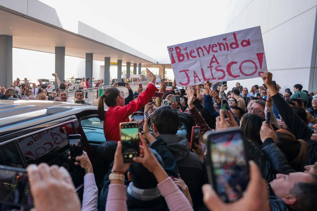 La presidenta de México, Claudia Sheinbaum, visita Jalisco