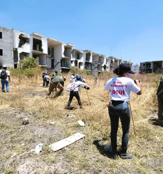 Madres buscadoras realizan trabajos en Tlajomulco