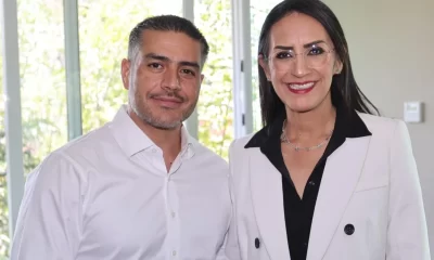 La presidenta municipal Laura Imelda Pérez, y el secretario de Seguridad y Protección Ciudadana del Gobierno de México, Omar García Harfuch.