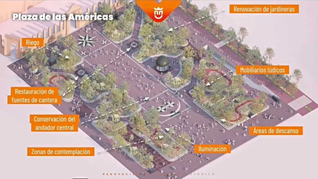 renovarán plaza de las américas