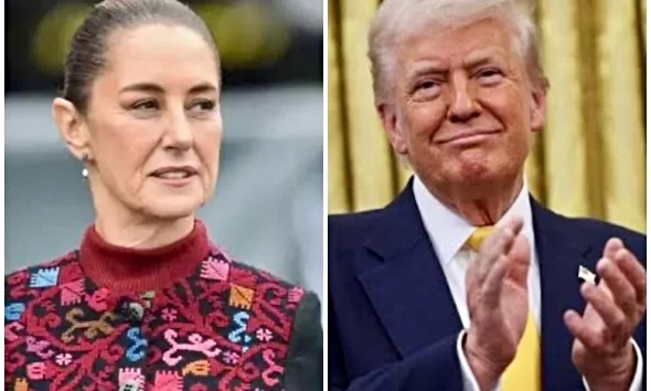 presidenta de México y presidente de Estados Unidos