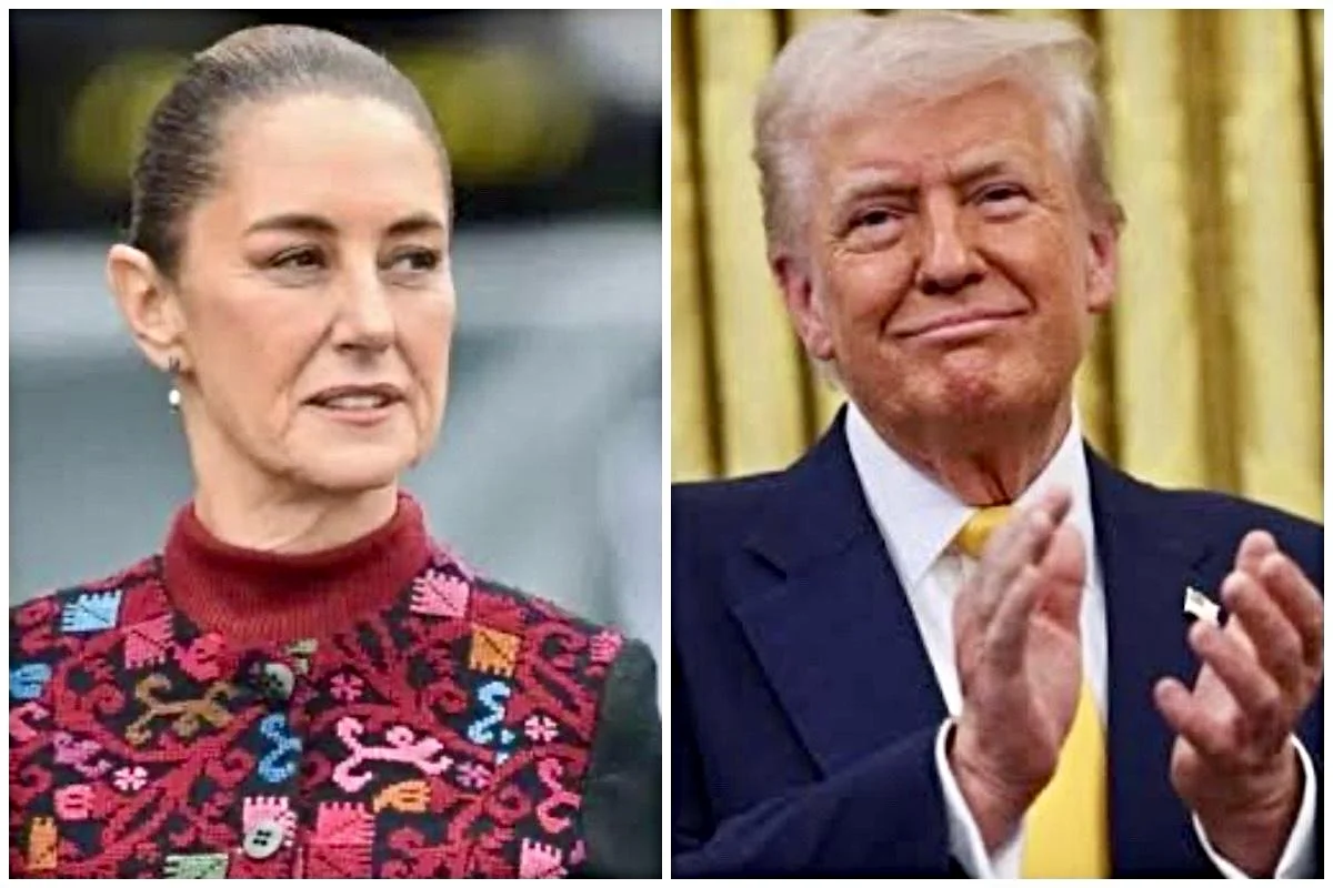presidenta de México y presidente de Estados Unidos