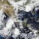 imagen satelital de la tormenta alvin