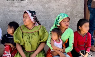 Mujeres y niños wixarikas de Jalisco