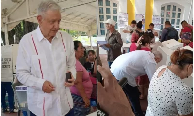 Amlo sale a votar Poder Judicial