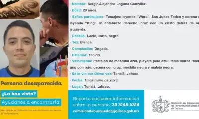 Familiares buscan a Sergio Alejandro desaparecido desde 2023.