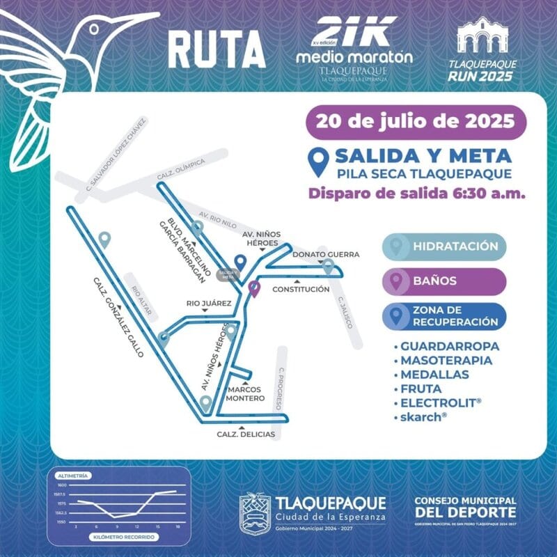 La ruta del medio maratón partirá de la Pila Seca