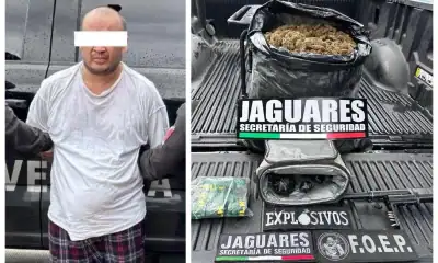 Sujeto detenido con granadas en colonia Miravalle