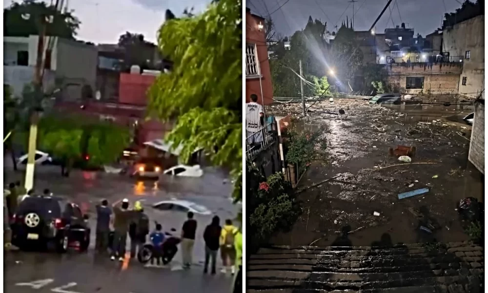 Afectaciones por lluvia en la colonia La Martinica