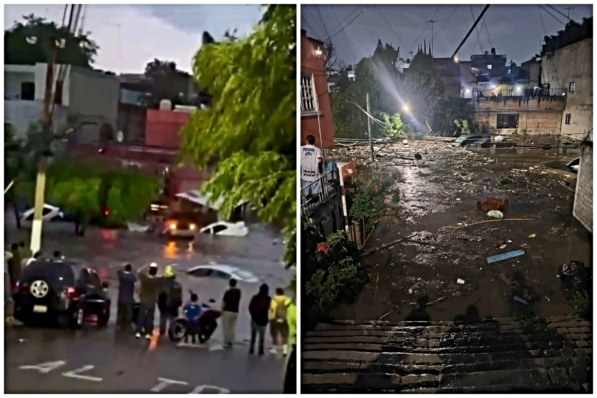 Afectaciones por lluvia en la colonia La Martinica