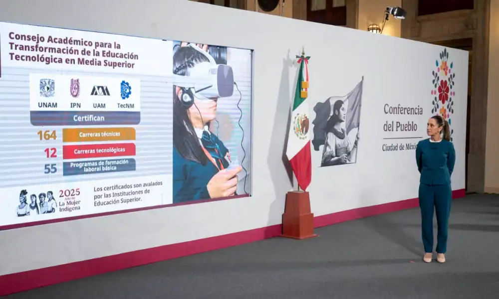 La presidenta de México anunció el nuevo bachillerato general